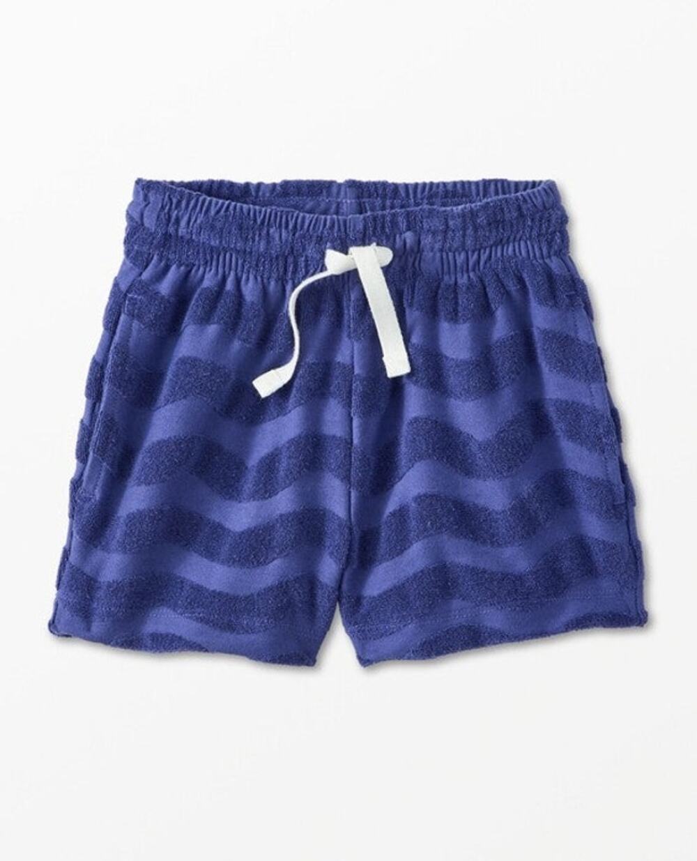 Hanna Andersson Terry Waves Shorts – Spectrum Blue | Kids 90 / 3T